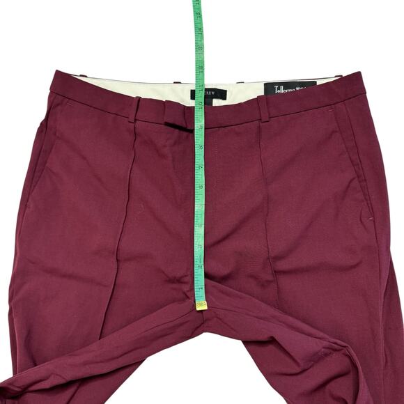 J.CREW Eaton Trouser Tollegno 1900 Italian Stretch Wool in Plum Purple Size 8 - Picture 6 of 7